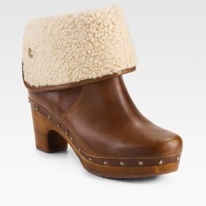 Leather Shearing Lined Ugg Boots